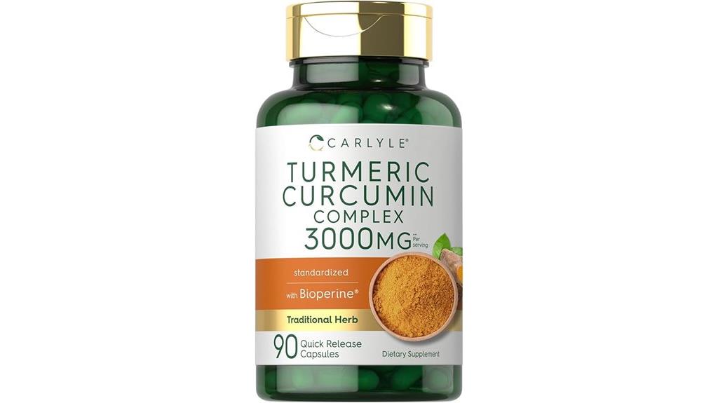 carlyle turmeric curcumin effectiveness