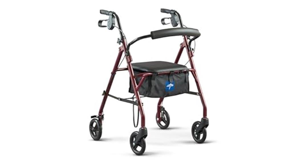 medline steel rollator review