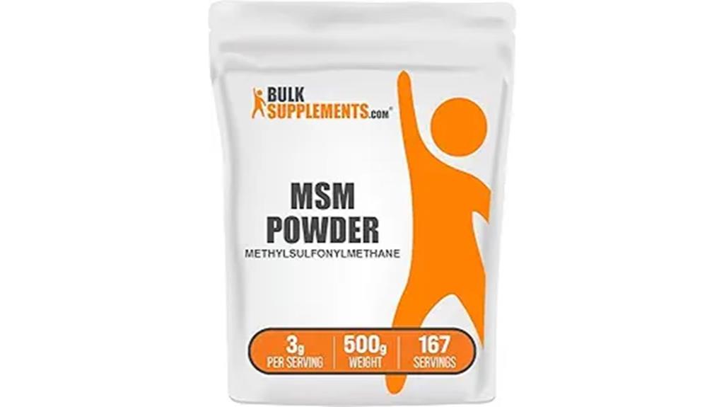 msm powder product evaluation