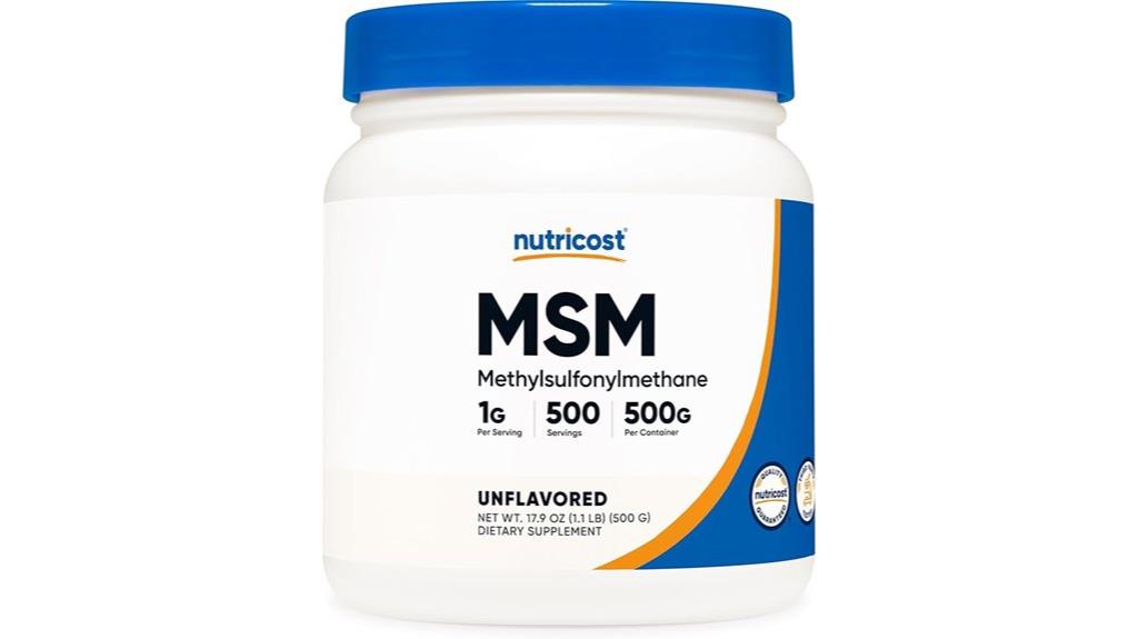 nutricost msm powder review