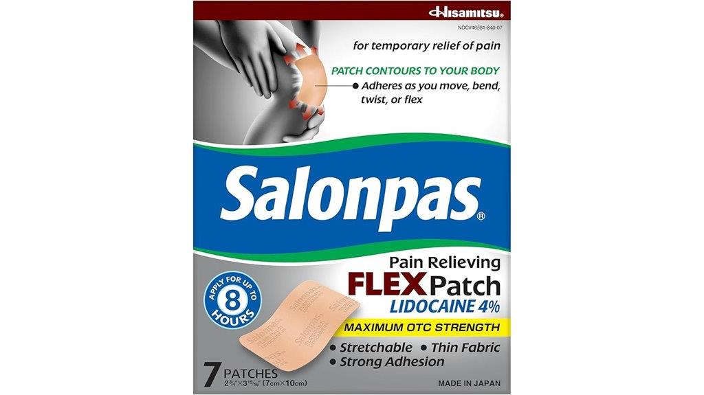 pain relief patch evaluated